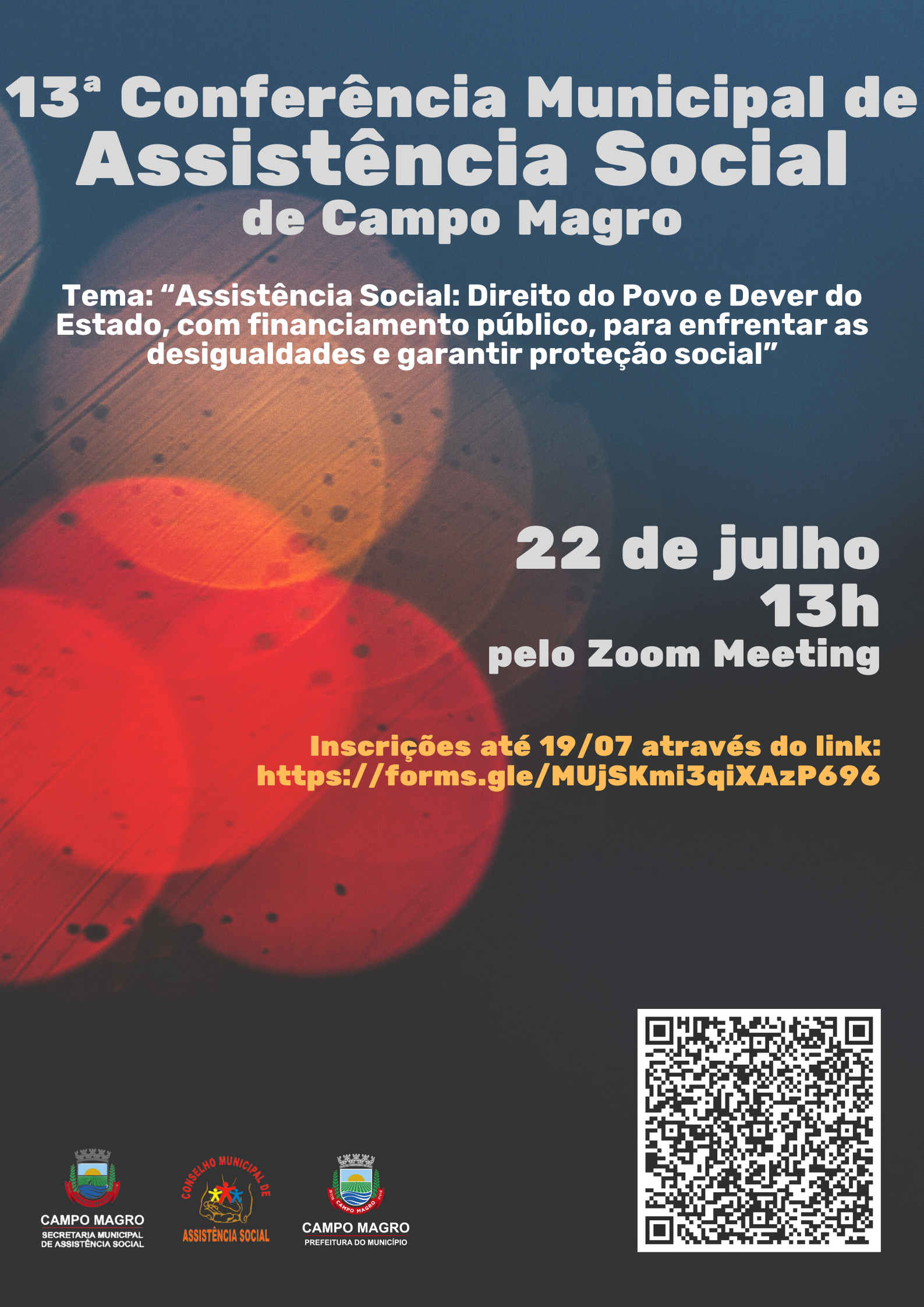 Cartaz 13ª COnferência de Asistência Social